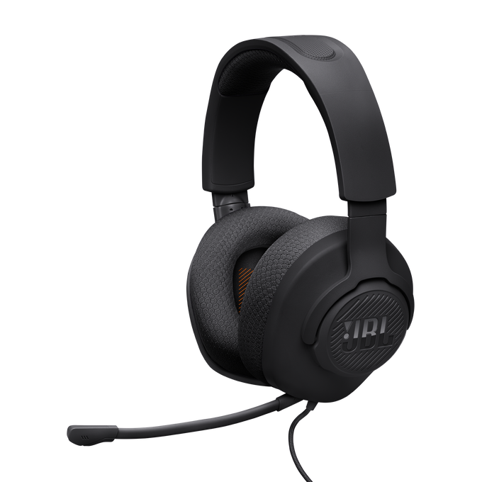 JBL Quantum 100M2 - Black - Wired over-ear gaming headset with detachable mic and mute option - Detailshot 3 image number null